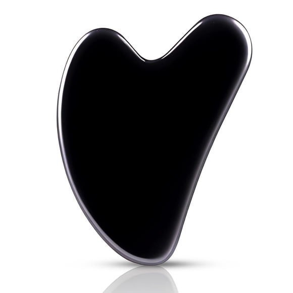 Herramientas faciales Gua Sha FUIYOOCEN, obsidiana natural, piedra guasha