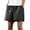 B02 Black, variant on Axiiglly Bermuda Shorts for Women Striped Cotton Linen Elastic Waist Summer Casual Shorts with Pockets, S-3XL