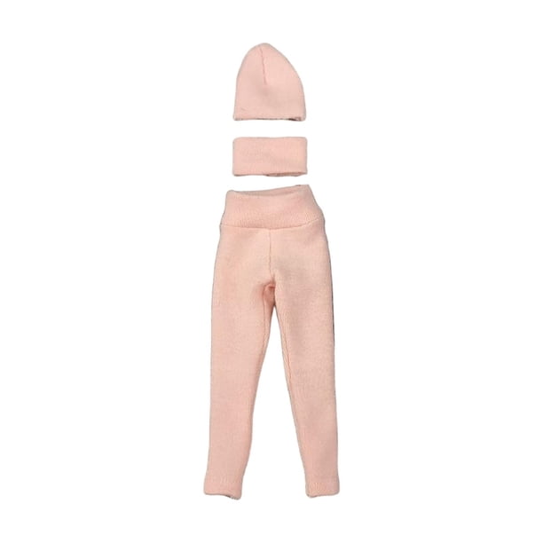 Ropa de muñecas femeninas a escala 1/6, traje de Yoga completo, ropa de muñeca, traje, disfraz para muñecas de mujer de 12 pulgadas, ropa de vestir 3 piezas rosa Sunnimix Traje de muñeca femenina