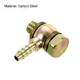 thumbnail image 3 of Uxcell 6mm Barb M8x1 Male Thread Hose Pipe Fitting Elbow Carbon Steel Adapters, 3 of 5