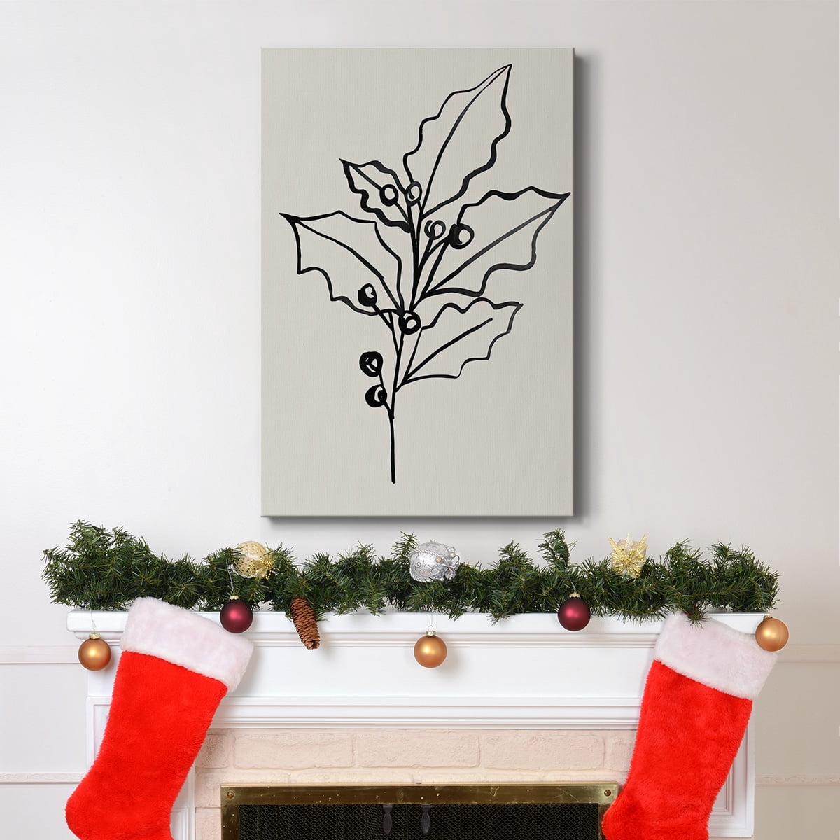 Evergreen Ink II- Gallery Wrapped Canvas