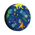thumbnail image 1 of Fotbe Dinosaur In Space Funda de Llanta de Repuesto con Estampado, Engrosada, Ajuste Universal para Jeep, Remolque, RV, SUV, Camión-17 inch, 1 of 6