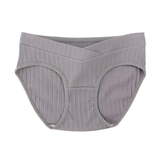 Bestselling,Cotton Maternity Underwear, Low-waisted, Large Size, Comfortable Fit, Seamless Design, Everyday Wear, Supportive, Breathable, Maternity Basics Trendsetting Style|Cotton,Gray