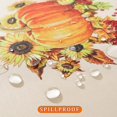 thumbnail image 5 of Fall Thanksgiving Tablecloth 60x120 Inches Rectangular, Pumpkin Harvest Water Resistant Non Slip Table Cloths, Vintage Fabric Table Cover for Autumn Dinner Banquet Party, 5 of 7