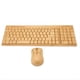 thumbnail image 3 of Teclado y Ratón Inalámbricos de 2,4 GHz, Conectar y Usar, de Madera de Bambú, 1200 DPI, para Ordenador Portátil de Oficina., 3 of 5