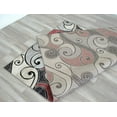 thumbnail image 7 of Swirls Rugs/Luxury Livingroom Modern Soft/Smooth-Red/Silver/Gray/White, 7 of 7