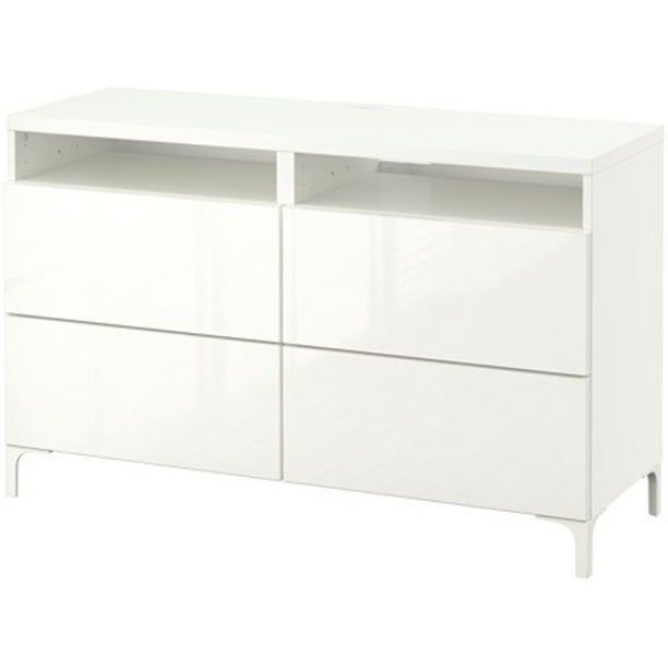 navigatie Wind Rusland Ikea TV unit with push-opener drawers, white, Selsviken high-gloss/beige  10202.171420.2626 - Walmart.com