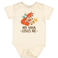 thumbnail image 3 of Inktastic My Yaya Loves Me Cute Fox Boys or Girls Baby Bodysuit, 3 of 5