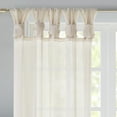 thumbnail image 4 of Madison Park DIY Twisted Tab Sheer Window Curtain Panel, Ivory - 95" Panel, 4 of 5