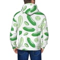 thumbnail image 5 of Zip Up Hoodies for Men - green Cucumber Long Sleeve Comfrt Men'S Fashion Hoodies & Sweatshirts, Jackets for Men Hoodies Pullover Clothing Clothes with Pouch, 5 of 5