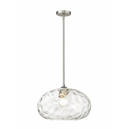 

1 Light Pendant in Urban Style 14 inches Wide By 10 inches High-Brushed Nickel Finish Bailey Street Home 372-Bel-4185803