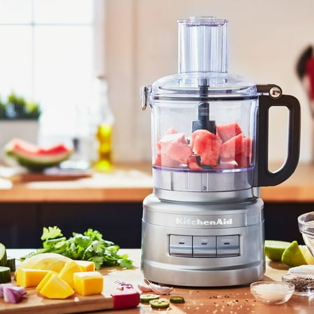 KitchenAid - 7 Cup Food Processor - Contour Silver