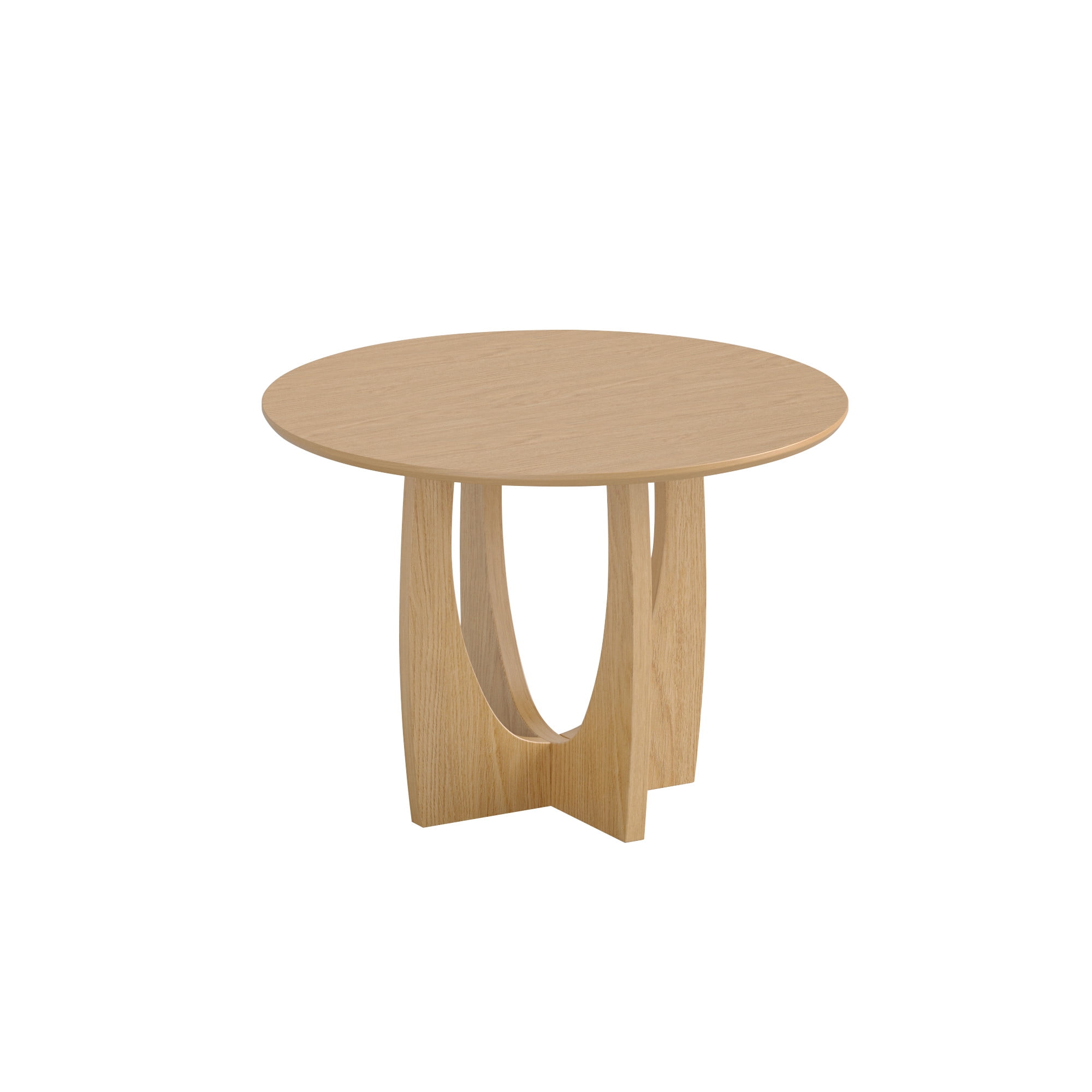 MAYEERTY 42x42x30 Modern Dining Table, Contemporary Home Wood Kitchen Table, Natural Wood
