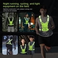 thumbnail image 3 of Chaleco Reflectante para Correr Al Aire Libre Tirantes Ropa Reflectante para Correr Noche Chaleco Reflectante para Ciclismo Con Bolsillo (con Verde), 3 of 9