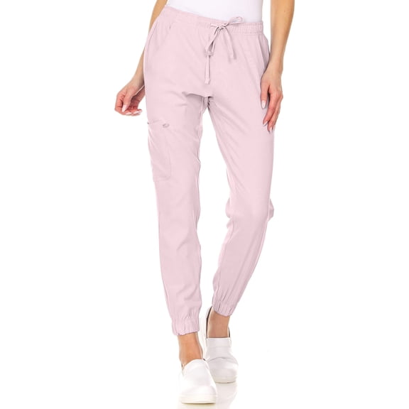 MediChic Mini Marilyn Scrub Joggers 4-Way Stretch Elastic Waistband Four Pocket Jogger Pants