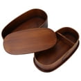 thumbnail image 4 of Boîte à bento japonaise - Conteneurs de stockage de nourriture en bois à 2 couches, boîtes à lunch bento pour enfants adultes randonnée escalade bureau école, 4 of 8