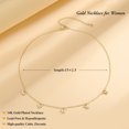 thumbnail image 6 of Turandoss 14K Gold Plated Butterfly Choker Necklace for Women Dainty Simple Non Tarnish Station Necklaces Cubic Zirconia Butterfly Wedding Prom Bridesmaids Gifts for Women Girl, 6 of 8