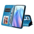thumbnail image 2 of Funda tipo cartera GANGXUN para OPPO Reno 7 Pro 5G , diseño girasol, cuero PU, soporte, cierre magnético, tarjetero, 2 of 5