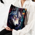 thumbnail image 6 of Wolf Elegant Velvet Throw Pillow Covers Set with Unique Patterns - 16x16", 18x18", 20x20" - Pack of 2 for Chair Pillow Covers and Various Occasions, 6 of 6