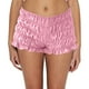 thumbnail image 1 of Pantalones cortos con volantes de cuadros vichy de color liso para mujer, primavera-verano: cintura alta, tejido de gasa, cintura elástica, para salidas informales., 1 of 4