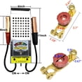 thumbnail image 3 of Battery Load Tester, Alternator Load Tester 12V 6V with Voltmeter Alligator Clips, Top Post Battery Disconnect Switch for Car, RV, Truck, Marine, Boat, 3 of 14