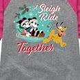 thumbnail image 3 of Disney - Sleigh Ride Together - Toddler & Youth Girls Raglan Graphic T-Shirt, 3 of 5