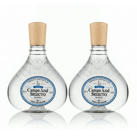 Duo Pack Tequila Campo Azul Selecto Blanco 1000 Ml Campo Azul Tequila, Blanco