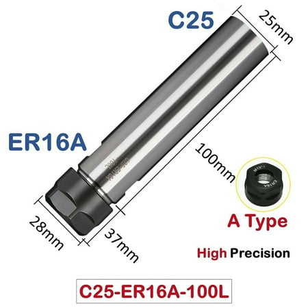 

C-8-10-12-16-20-25-mm ER-8-11-16-20-A Straight Shank Extension Mini Collet Chuck