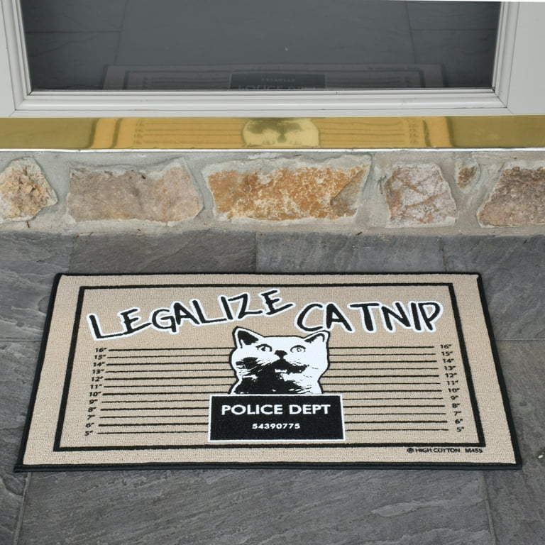 Funny Legalize Catnip Tan Welcome Doormat Outdoor Floor Rug Cat Novelty Door Mat Funny Legalize Catnip Tan Welcome Doormat Outdoor Floor Rug Cat Novelty Door Mat