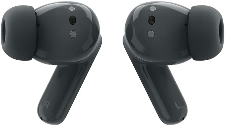 Motorola Moto Buds Bass XT2443-1 Dynamic ANC, Triple Microphone Array, Bluetooth 5.3, IP54 Water & Dust Resistant, Dolby Atmos Audio (Dark Shadow)