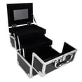 thumbnail image 3 of Ktaxon Pro Aluminum Makeup Train Storage Case Jewelry Box Cosmetic Organizer Lockable, 3 of 7