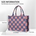 thumbnail image 2 of Large Capacity Tote Bag,Red White and Blue Star Striped Pattern Handbag Fashion Luxury Tote Bag,15.7"x13"x 5.1" Inches,Laptop Compatible, 2 of 4
