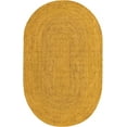 thumbnail image 2 of Handwoven Natural Jute Area Rug , Floor Rugs & CarpetSize - 8 x 10 Feet Oval (240 cm x 300 cm), 2 of 5