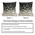 thumbnail image 6 of Halloween Bat Pillow Covers 18x18 Set of 2 Black Scary Pattern Print Decorative Throw Pillows Outdoor Halloween Decorations Pillowcase Holiday Farmhouse Linen Cushion Cover Decor for Sofa Couch Bed, 6 of 6