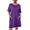 Purple, variant on Ekouaer Sleep Shirts for Women Nightgown Short Sleeves T shirt Night Dress Round Neck Womans Nightgown with Pocket