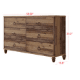 thumbnail image 2 of HMD Jethro 6 Tiroir Commode Boîte A, Chêne Vintage, 2 of 3