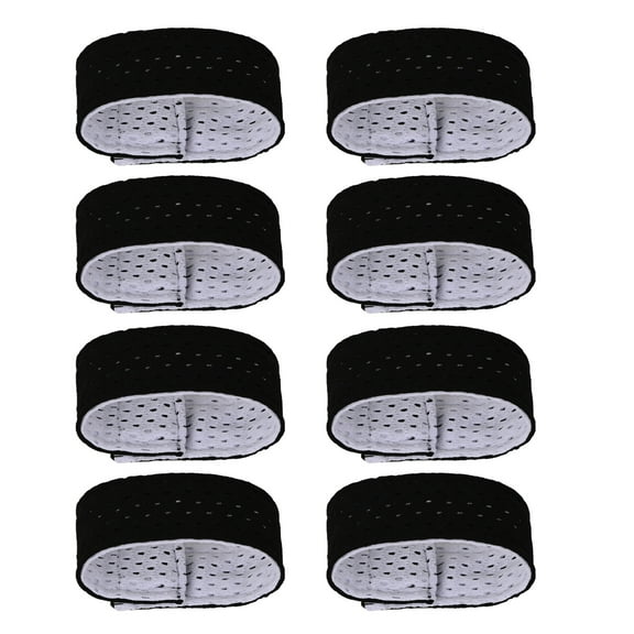 vnanda Sleeve Straps with Fasteners 4 Pairs Jersey Sleeve Bands for Football Basketball Volleyball Breathable Mesh Cloth Sleeve Holder Straps for Sports
