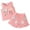 Pink toddler outfit -wy6e5, variant on Soepste Ropa De NiñA Baby Girls Floral Waffle Knit Tank Shorts Set Cute Summer Outfit(9-12 Months,Pink)