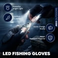 thumbnail image 4 of USB Rechargeable LED Flashlight Gloves, 1 Pair - Gift for Him, Men, Dad, Boyfriend, Husband, Father's Day, Christmas | Cool Gadgets Tools for Repairing, Fishing, Outdoor Camping Stocking Stuffer, 4 of 10