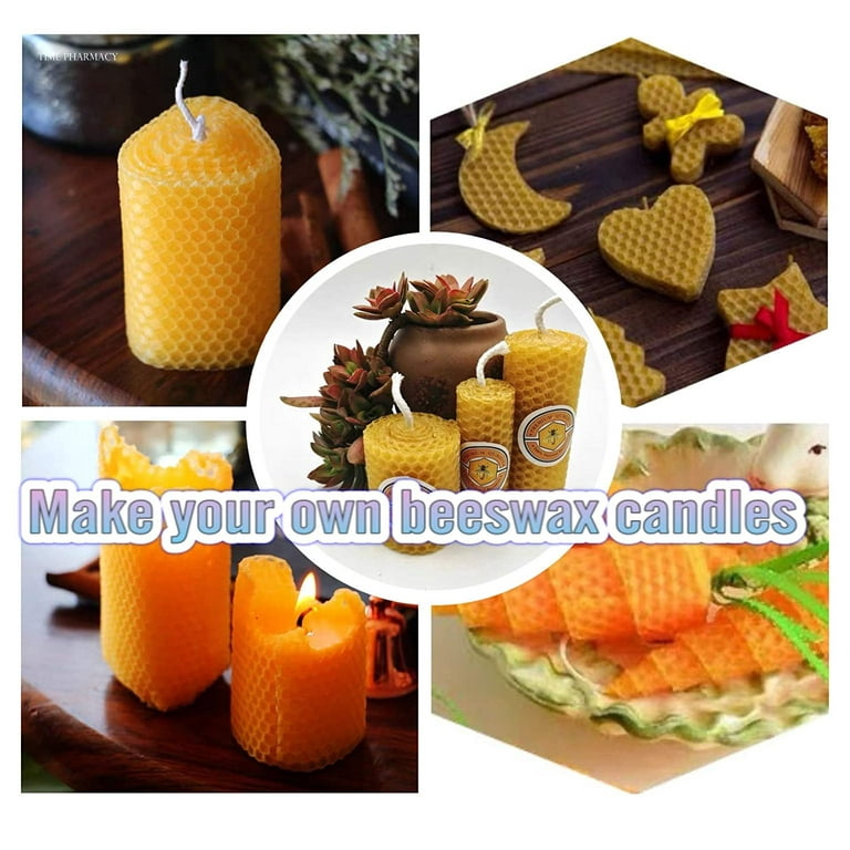 10pcs Beeswax Sheets Candle Making Craft DIY Kit Beehoney Candle Maker Full  Bees