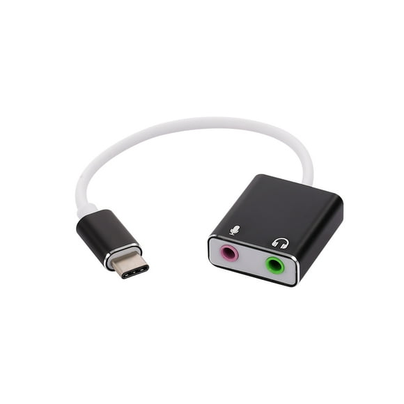 Yeacher USB-C External Sound Card 7.1 Hi-Fi Audio Adapter 3.5mm Jack Laptop Macbook Pro