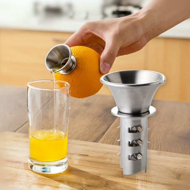Yhmxh Kitchen Essentials Kitchen Gadgets de Cuisine Outil pour Fruits Presse-Agrumes Citron Orange en Acier Inoxydable Perceuse Manuelle Accessoires KitchenAid Accessoires de Cuisine pour la Maison Cuisine Camping