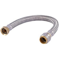 SharkBite Max 3/4 in. Push-to-Connect x 3/4 in. FIP x 18 in. Braided Stainless Steel Water Heater Connector
