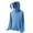 Shirts-Blue, variant on Mens Hooded Sun Shirt Quick Dry UPF 50+ Full Zip Long Sleeve Lightweight Tops Breathable Face Cover Jacket Outdoor Fishing Hiking Running Tops Gray XS