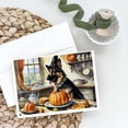 thumbnail image 2 of German Shepherd Fall Kitchen Pumpkins Greeting Cards and Envelopes Pack of 8 7 in x 5 in, 2 of 3
