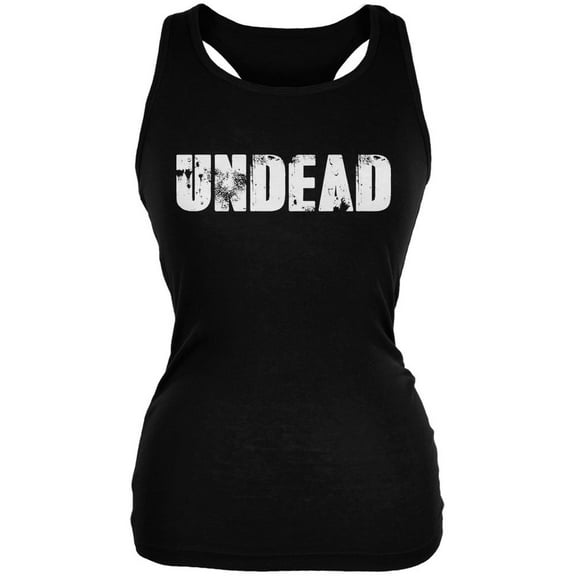 Halloween Undead Black Juniors Soft Tank Top - 2X-Large