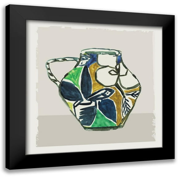 Wilson, Aimee 12x12 Black Modern Framed Museum Art Print Titled - Picasso Vase II