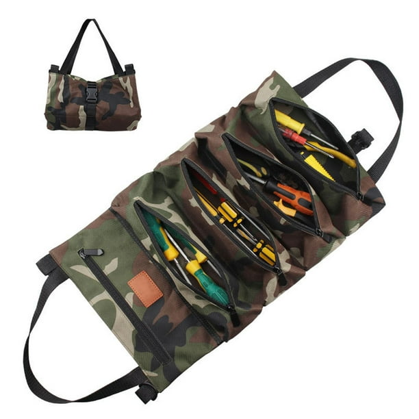 FlyFlise Roll-up Tool Bag, Multi-Purpose Tool Roll Pouch Tool
