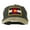 Black Khaki, variant on Colorado Flag Embroidered Two Tone Cap - Spruce Khaki OSFM