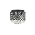 thumbnail image 6 of Living District Tully 3-Light Mid-Century Metal Flush Mount in Matte Black/Clear, 6 of 7